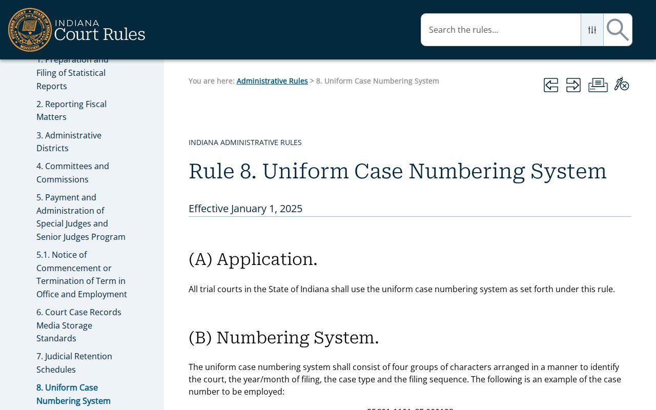Benton County criminal docket 04C01 court numbering