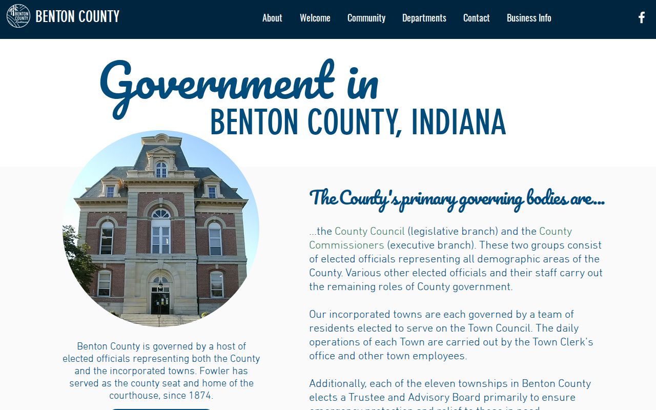 Benton County court docket offices in the county government directory